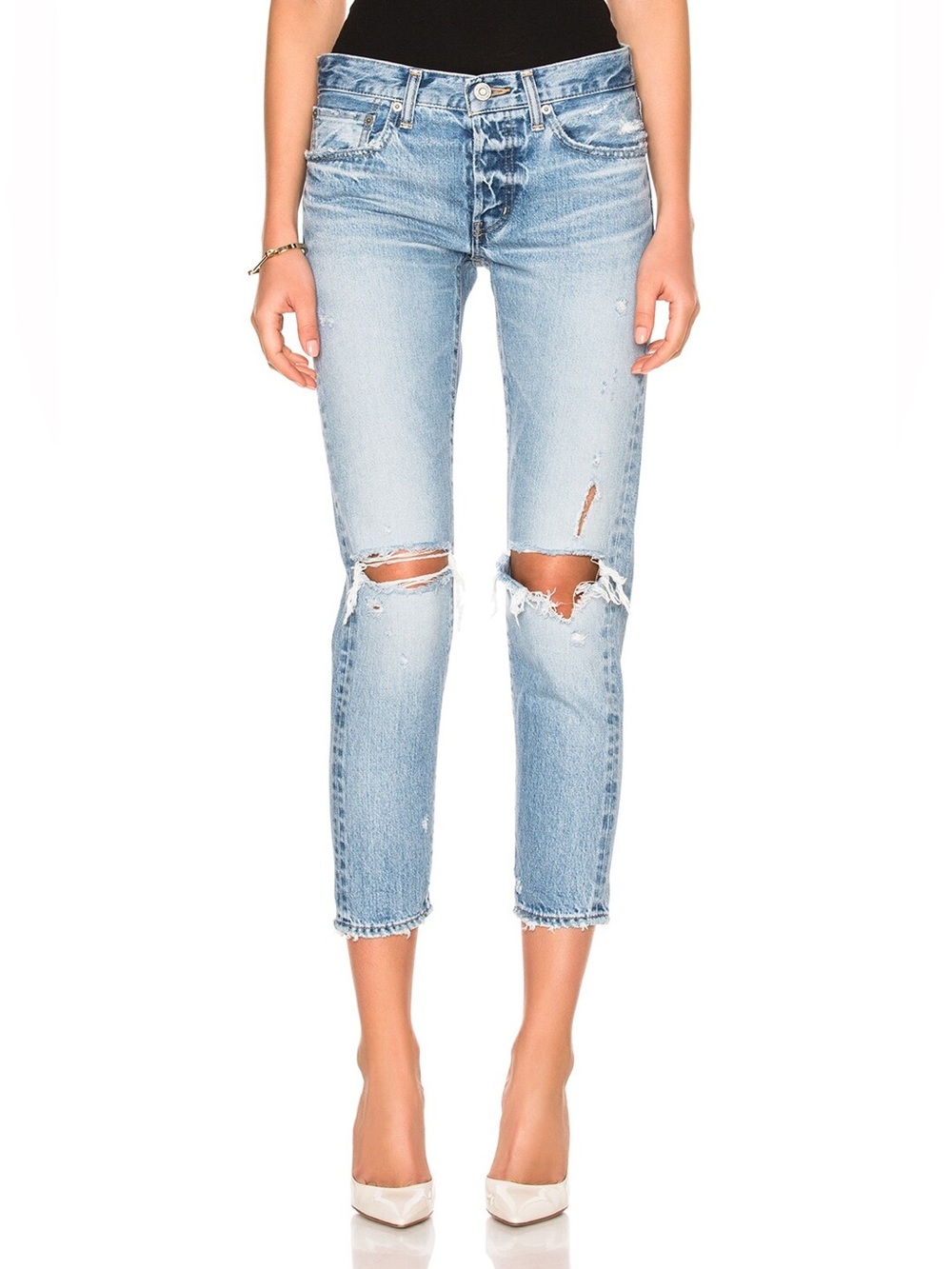 *Euc* Mousy Vintage Sanford Tapered Jeans In Light Blue
